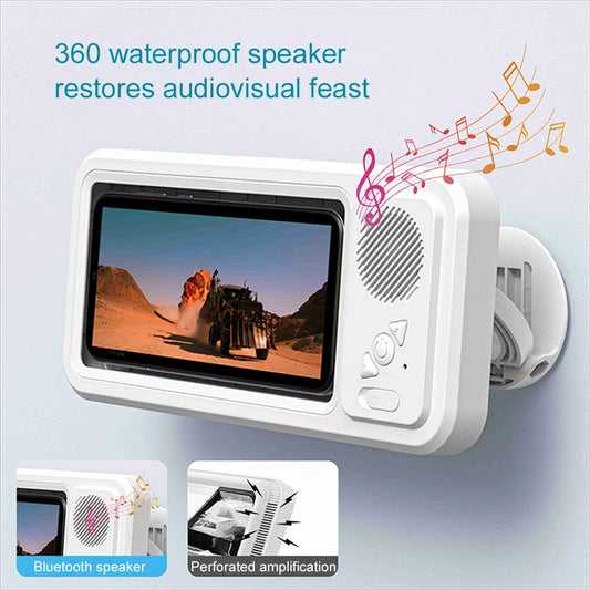 Shower Phone Holder with Speaker